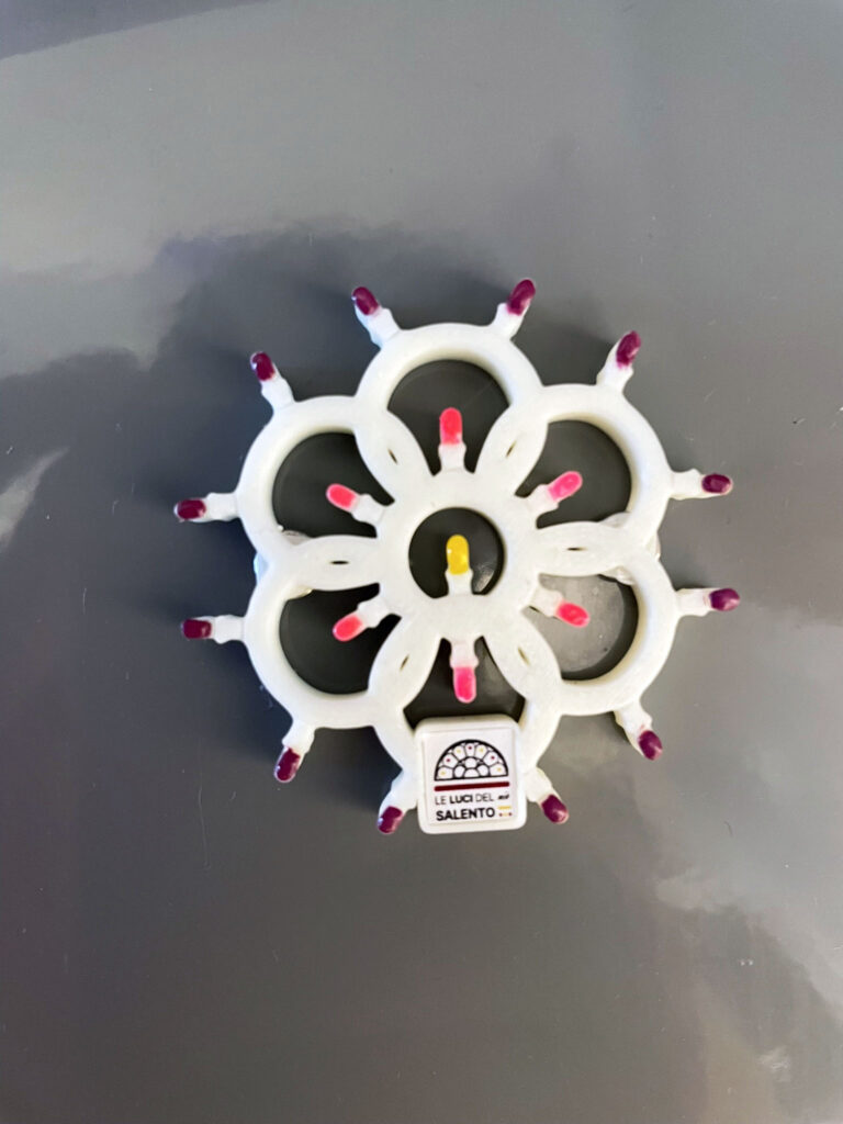 Calamita fiore in stampa 3d