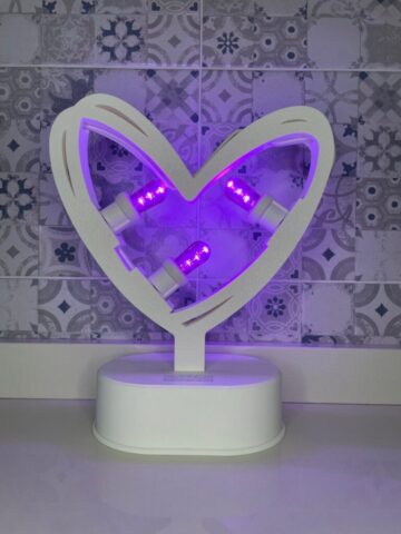 Luminaria cuore a batteria ricaricabile Luminaria cuore a batteria ricaricabile