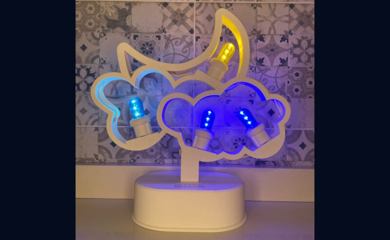 Nuvole con luna – Batteria ricaricabile