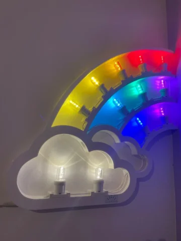 luminaria mezzo arcobaleno