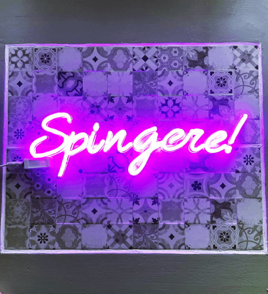scritta led neon spingere